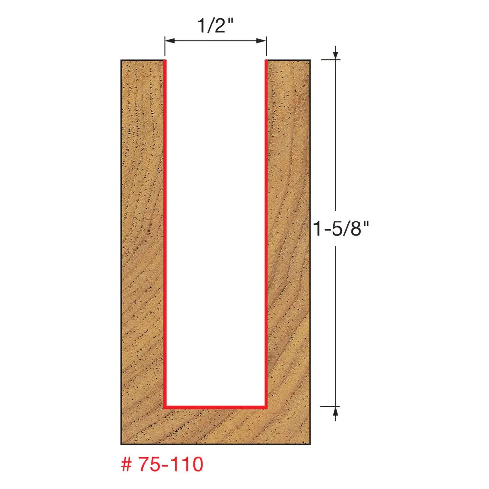 Freud 75-110 1/2" (Dia.) Up Spiral Bit