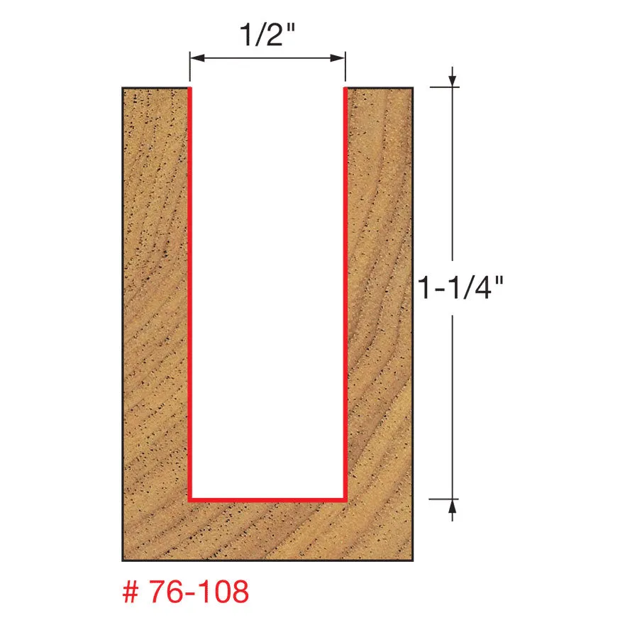 Freud 76-108 1/2" (Dia.) Down Spiral Bit