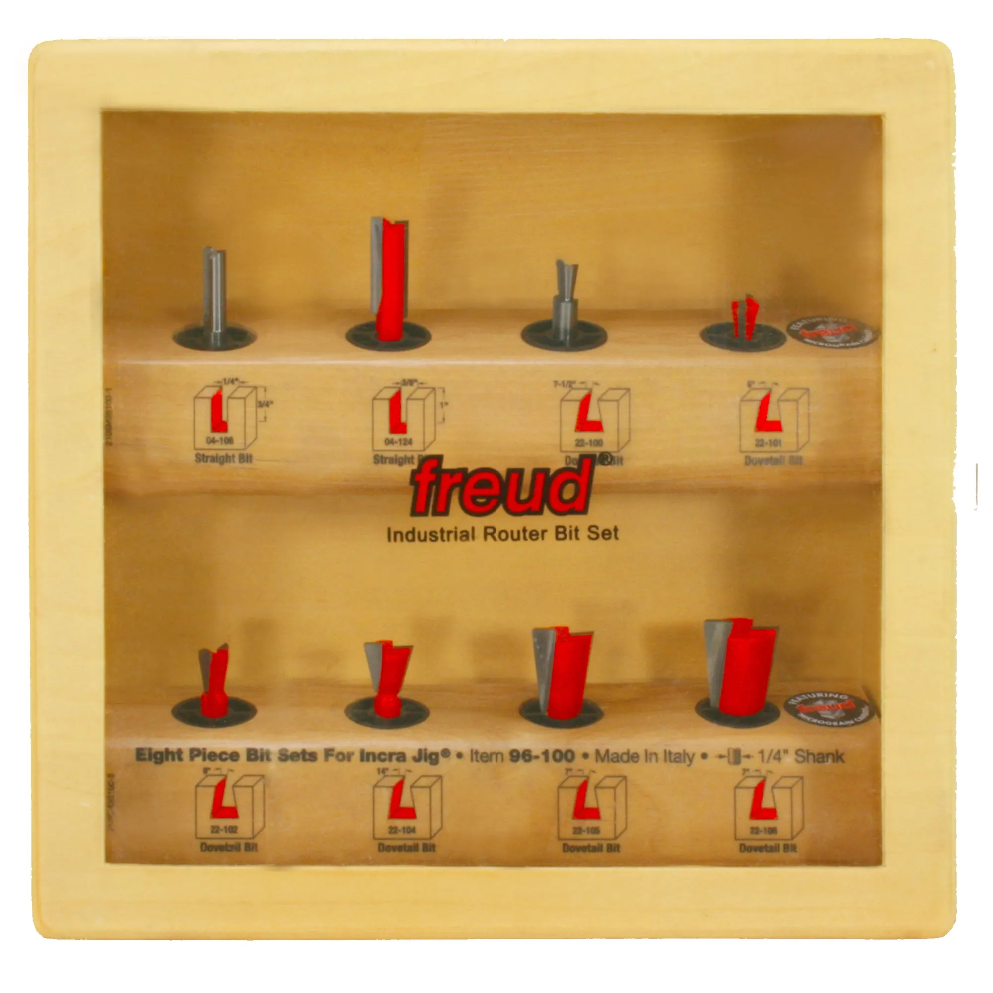 Freud 96-100 8 Piece Bit Sets  for Incra Jig