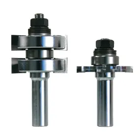 Freud 99-036 Router Bit Set, 3-1/4 in OAL, 1/2 in Dia Shank, Carbide