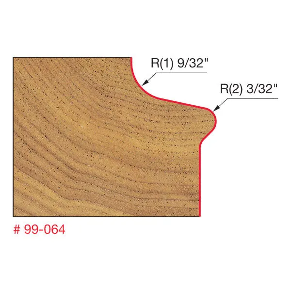 Freud 99-064 1-3/4" (Dia.) Finger Pull Door Lip Bit