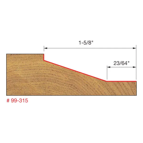 Freud 99-315 1-1/2" (Dia.) Vertical Raised Panel Bit