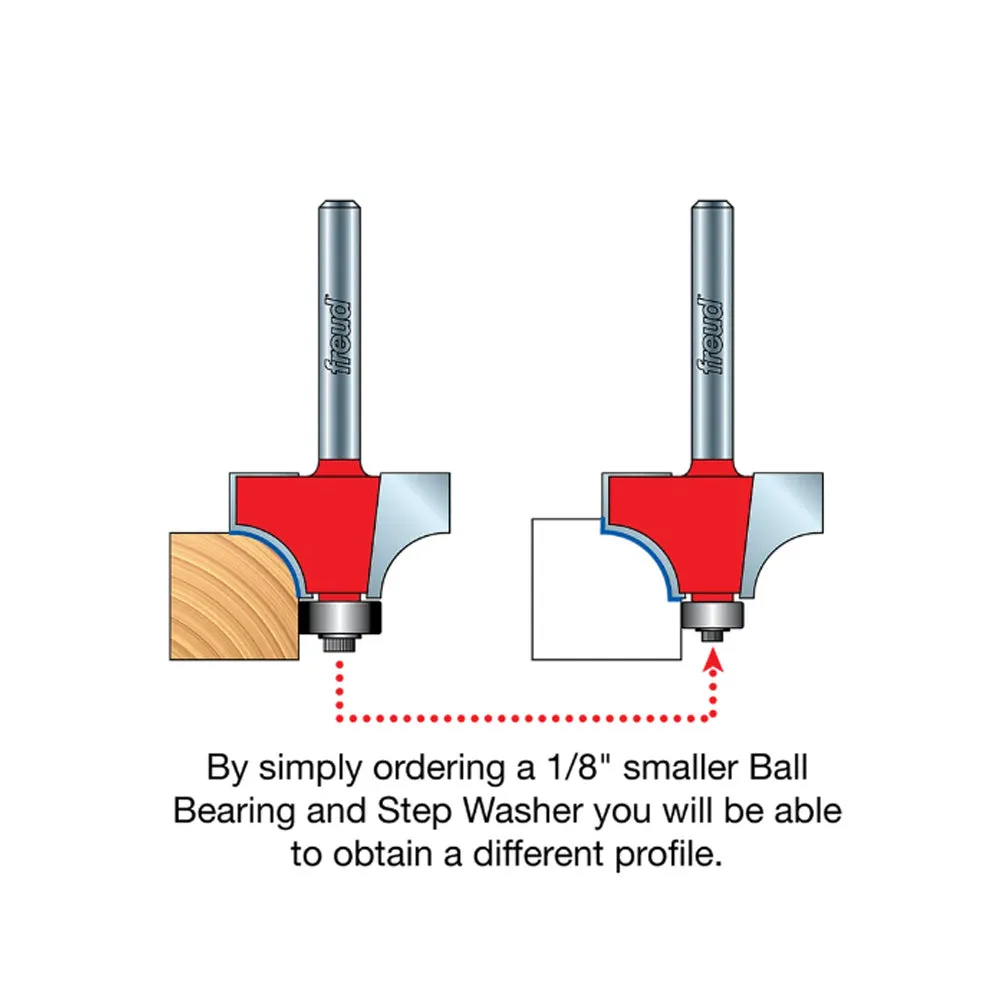 Freud Rounding Over Bit 1/2" Shank x 3/8" Radius