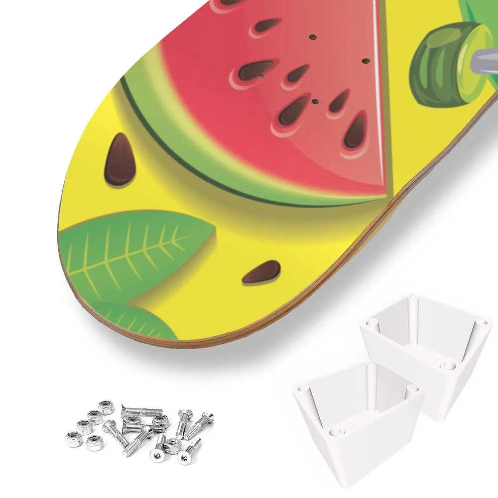 Funny Watermelon Skate Skateboard Wall Art