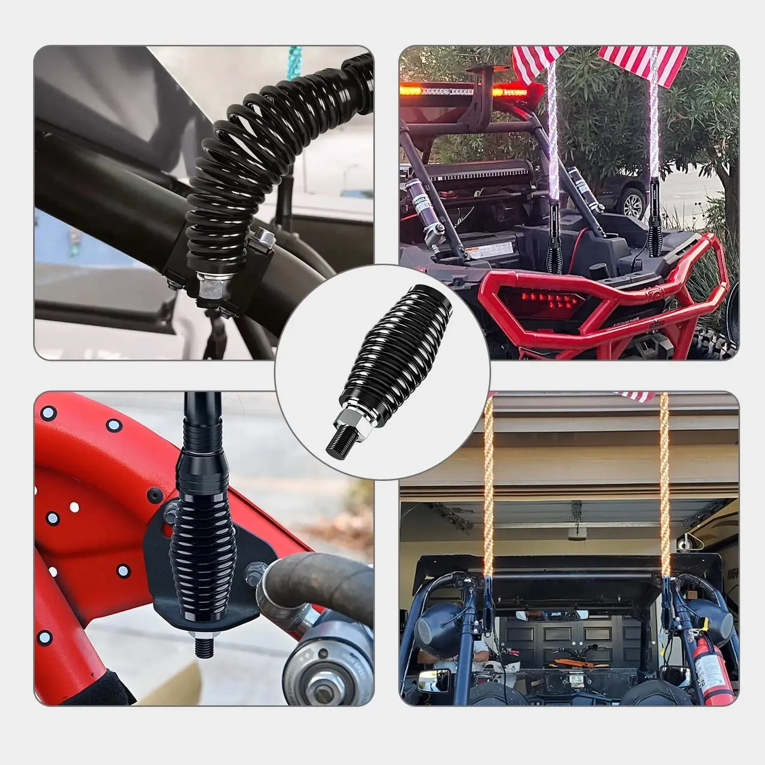 Heavy Duty Barrel Spring Mounting Base for Whip Light