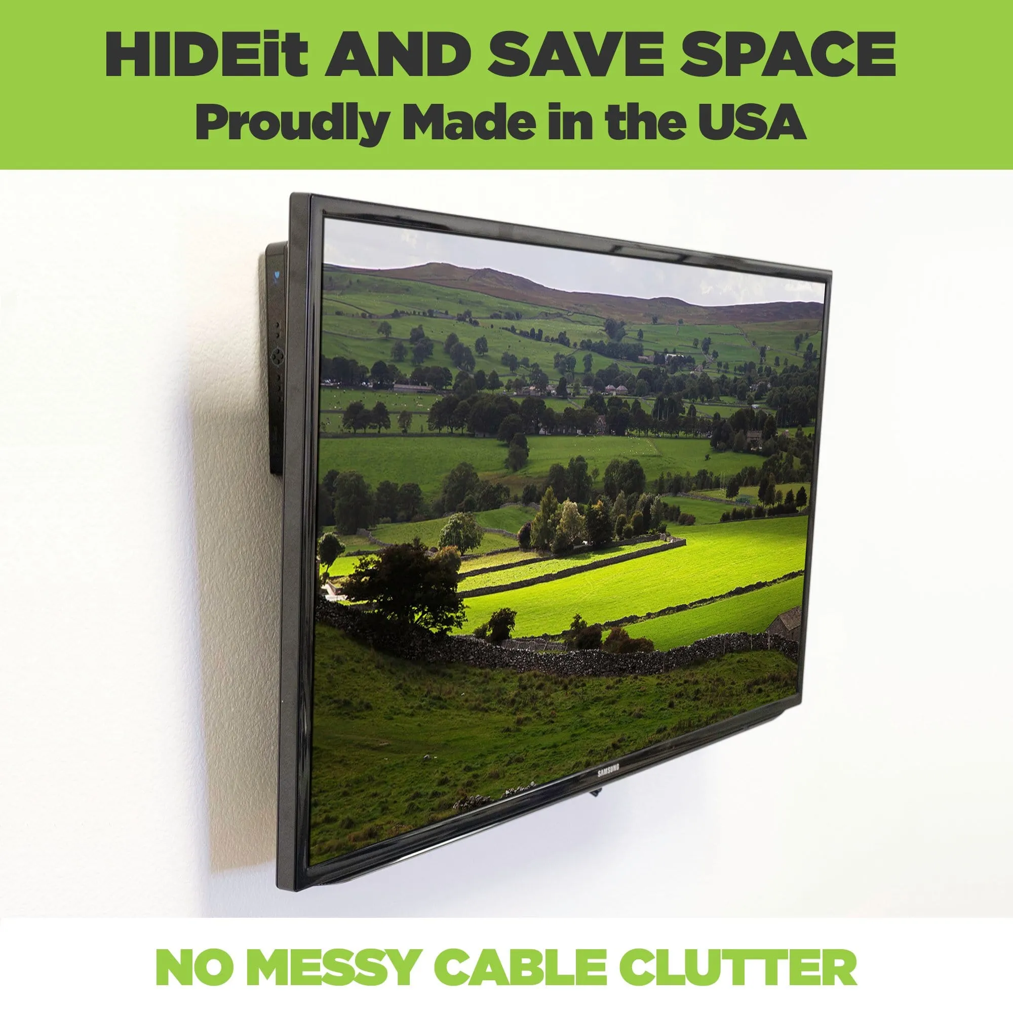 HIDEit Uni-S | Adjustable Small Electronics, Cable Box Mount   Small Computer Mount