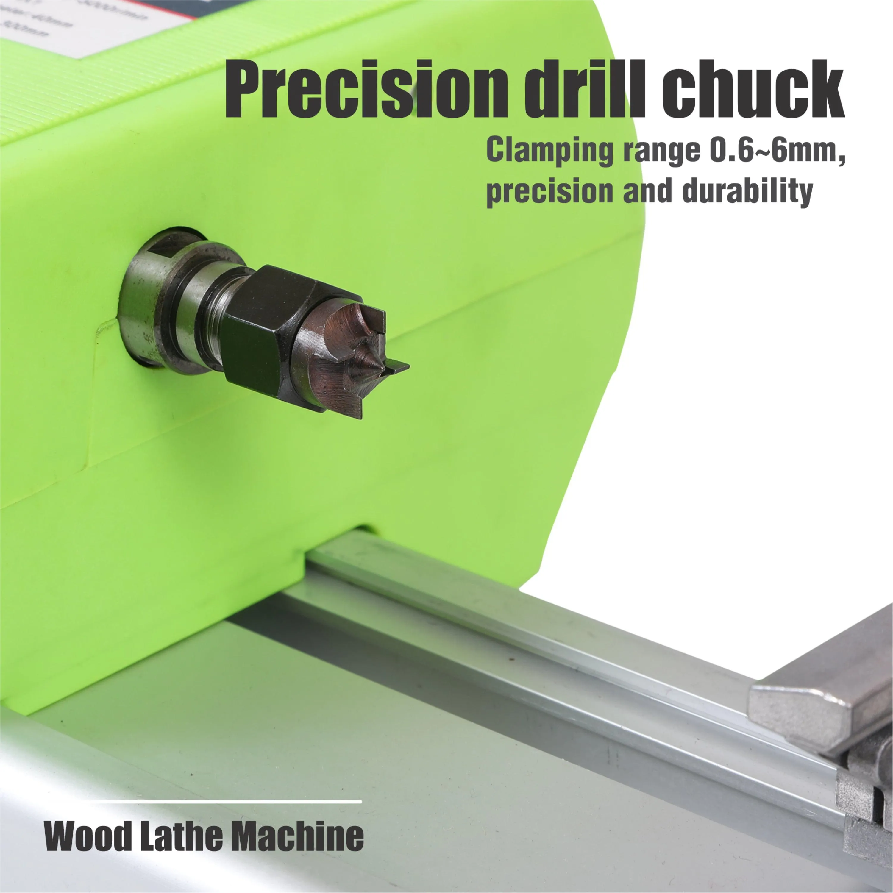 Homdum 580W High Speed Wood Lathe Machine Variable Speed 100-5000 RPM Perfect for High Speed Sanding and Polishing of Finished Work Wood Turning Lathe 12 inch