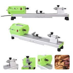 Homdum 580W High Speed Wood Lathe Machine Variable Speed 100-5000 RPM Perfect for High Speed Sanding and Polishing of Finished Work Wood Turning Lathe 12 inch