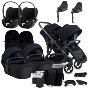 iCandy Orange 4 Twin Cybex Travel System in Black Edition