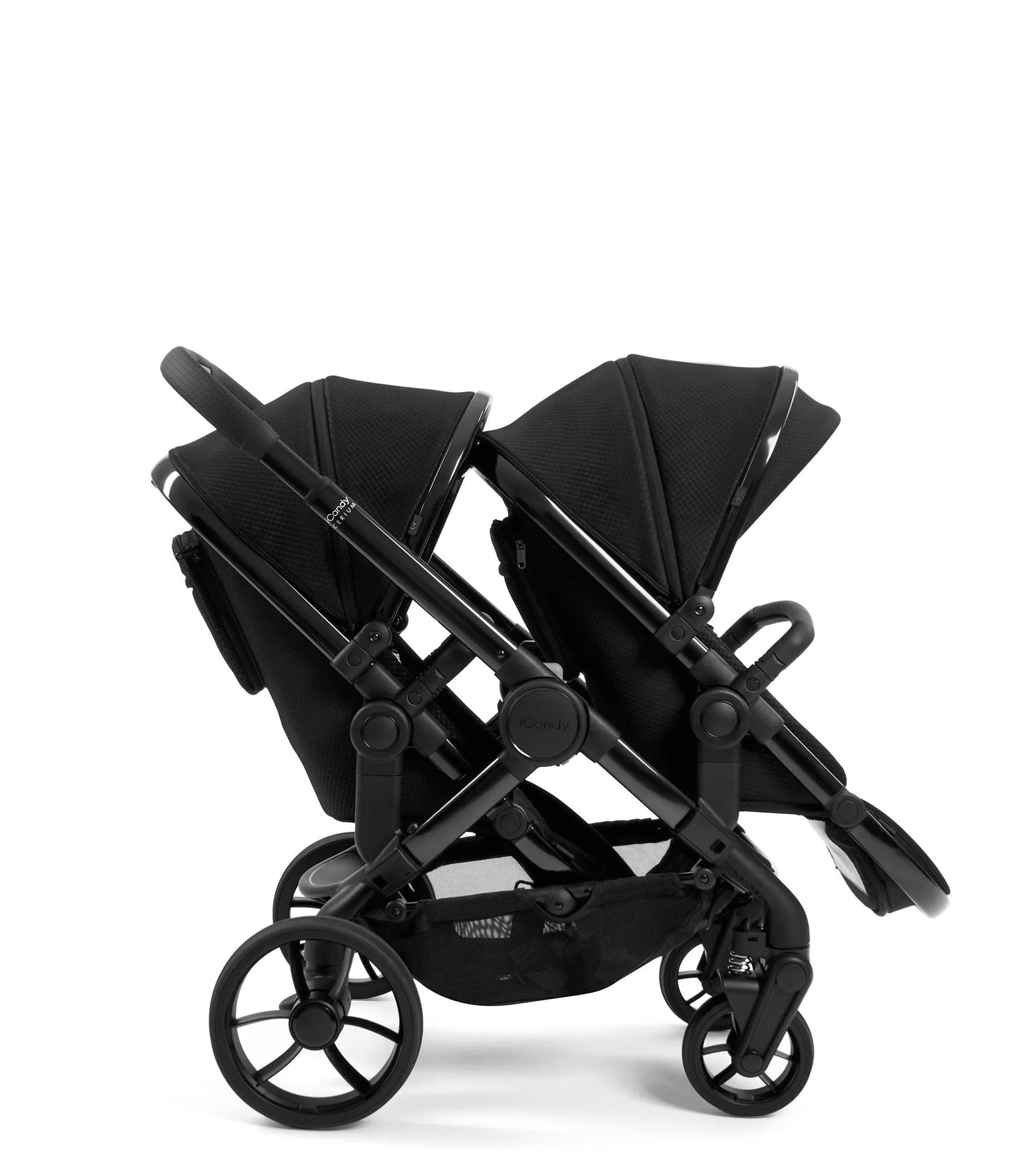 iCandy Peach 7 Designer Collection Cerium - Double Pushchair Bundle - Black