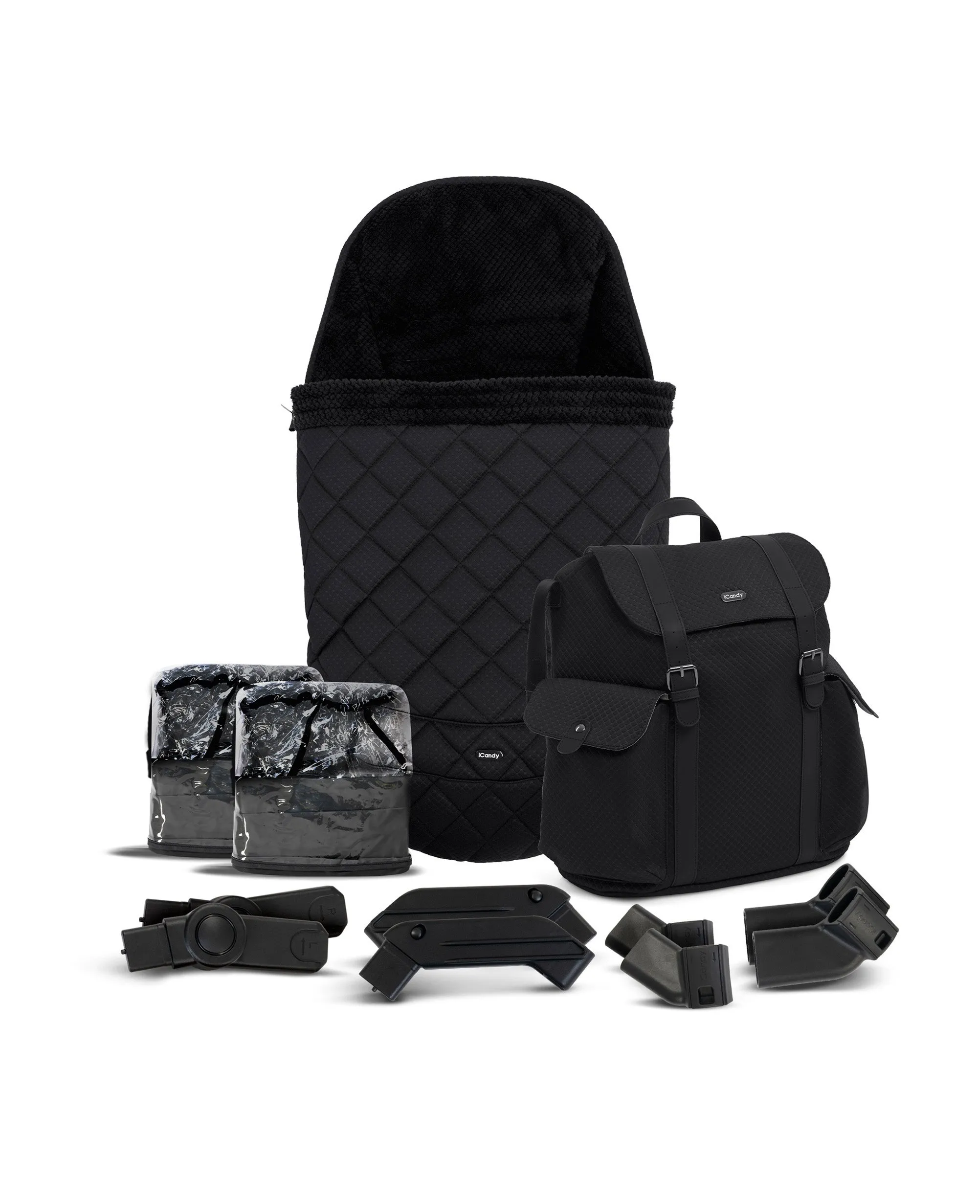 iCandy Peach 7 Designer Collection Cerium - Double Pushchair Bundle - Black