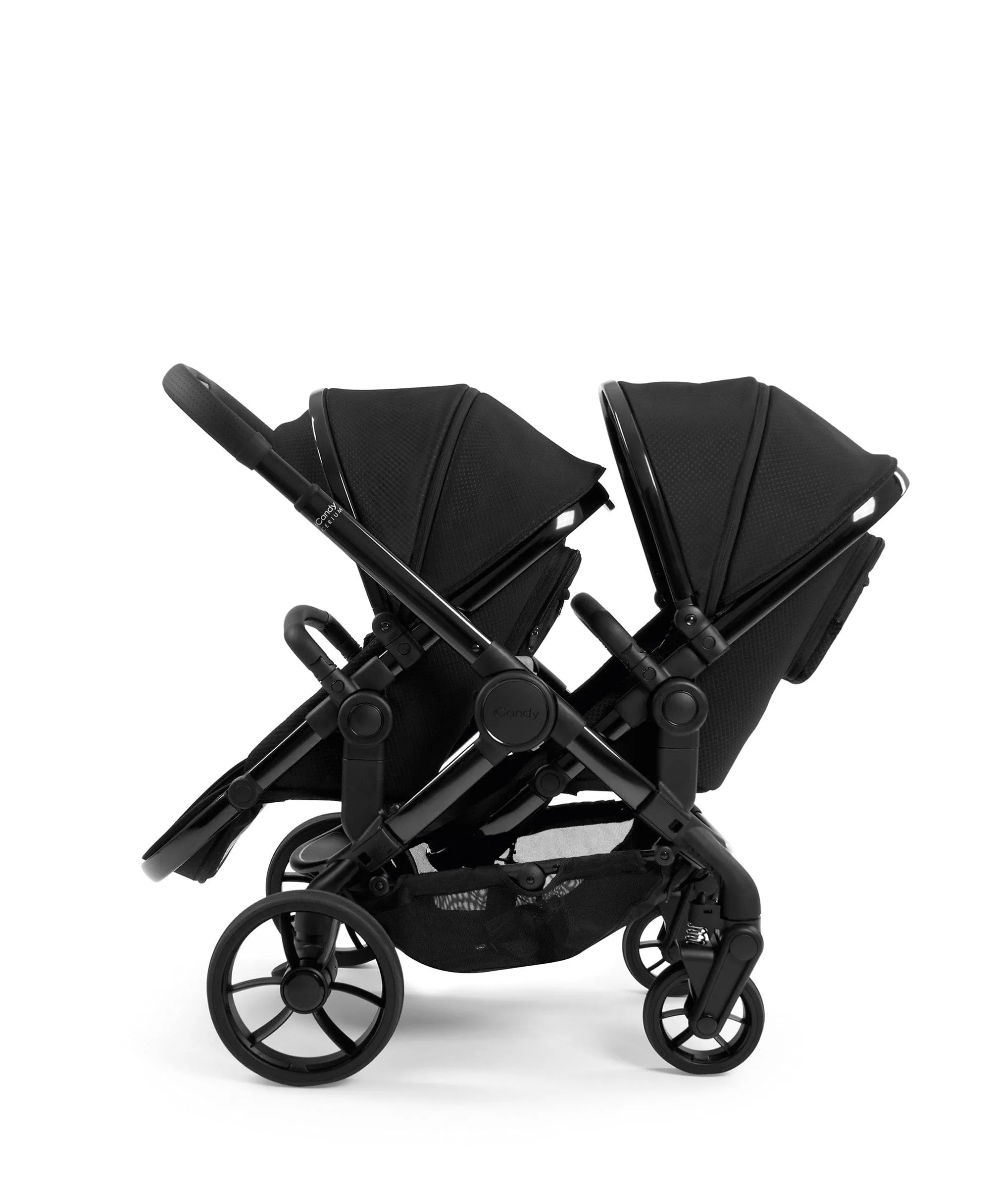iCandy Peach 7 Designer Collection Cerium - Double Pushchair Bundle - Black