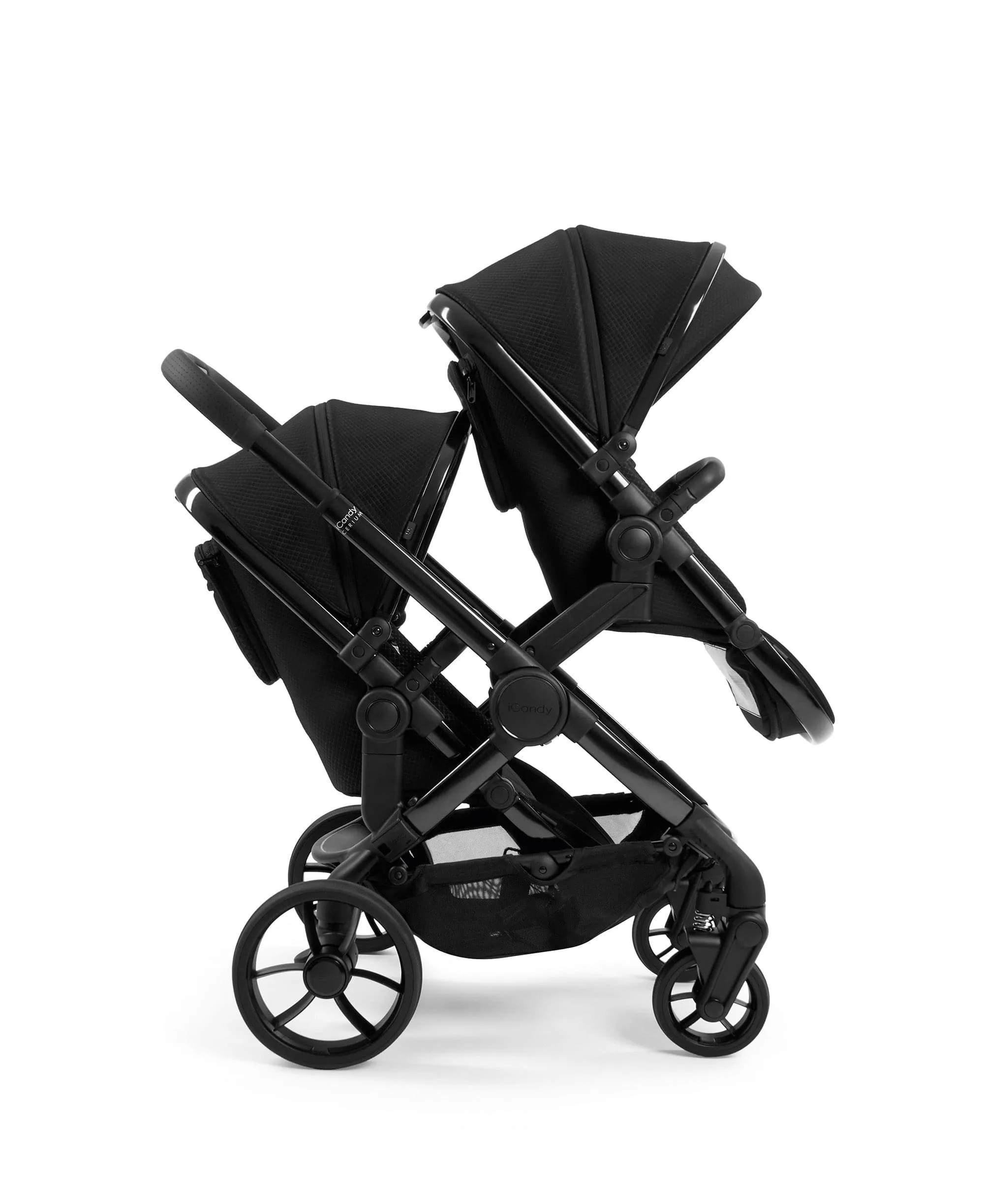 iCandy Peach 7 Designer Collection Cerium - Double Pushchair Bundle - Black