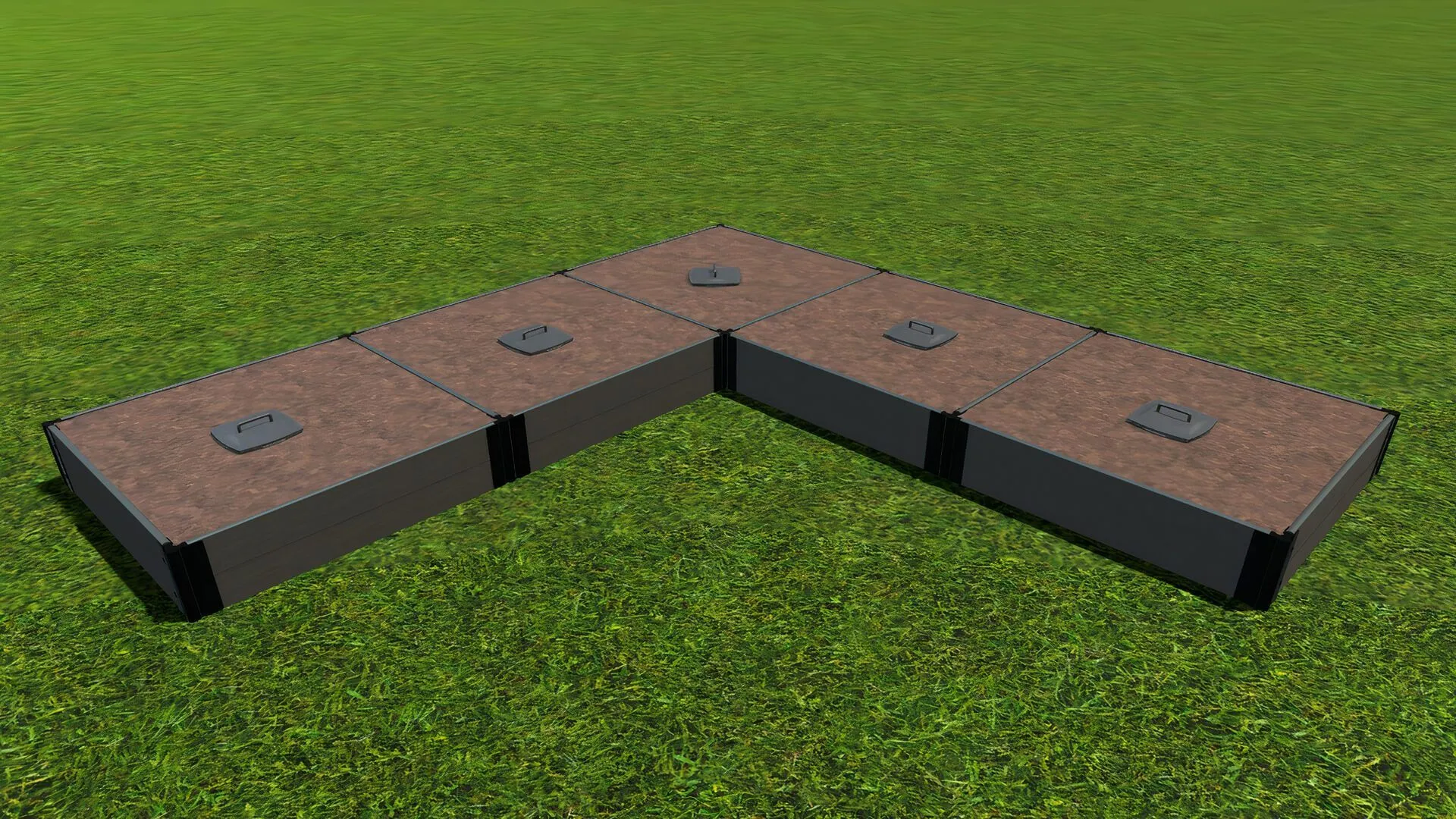 'L-Shaped Keyhole Garden' - 12' x 12' Raised Bed