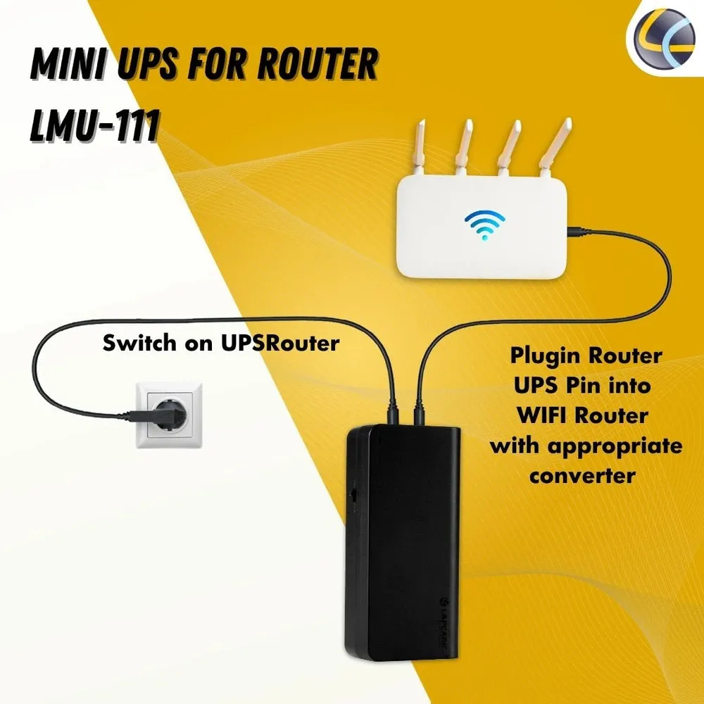 Lapcare Mini Ups for Router LMU-111