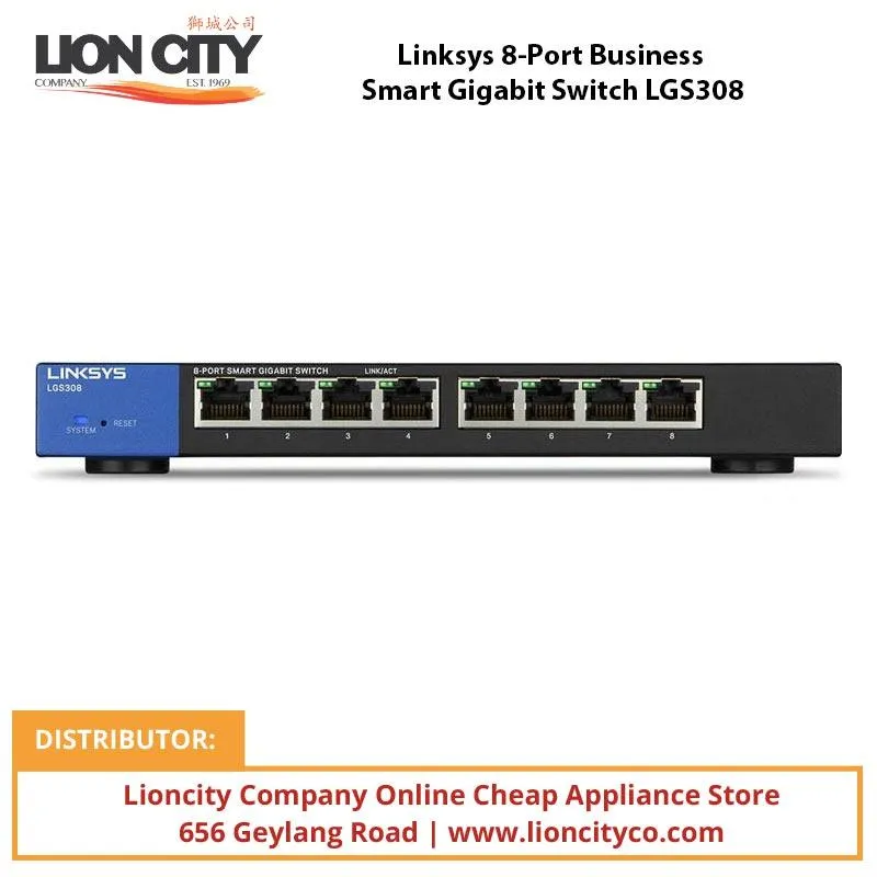 Linksys 8-Port Business Smart Gigabit Switch LGS308