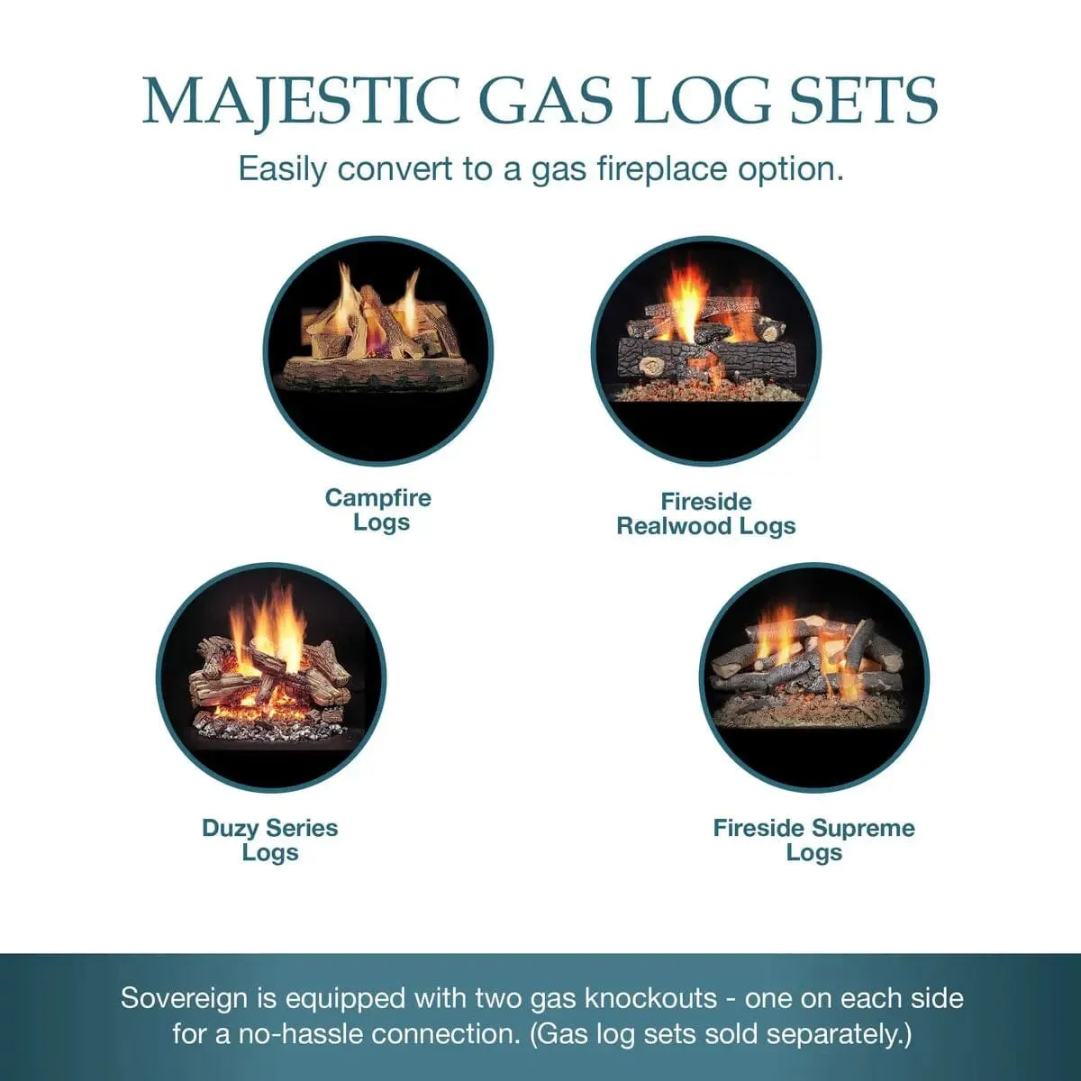Majestic Sovereign 42" Radiant Wood-Burning Fireplace SA42R