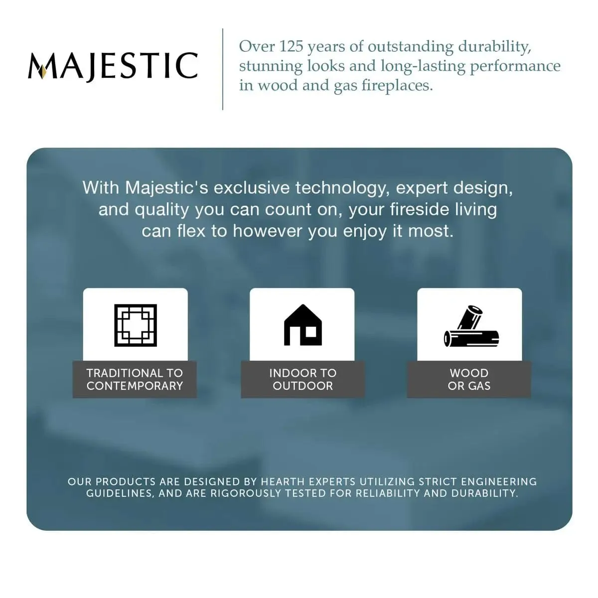 Majestic Sovereign 42" Radiant Wood-Burning Fireplace SA42R