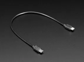 Micro USB to Micro USB OTG Cable - 10" / 25mm