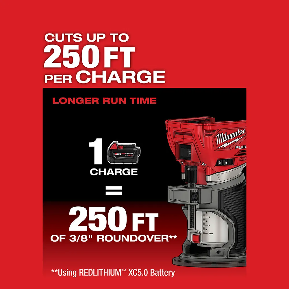 Milwaukee 2723-20 M18 FUEL 18V Cordless Li-Ion Compact Router - Bare Tool