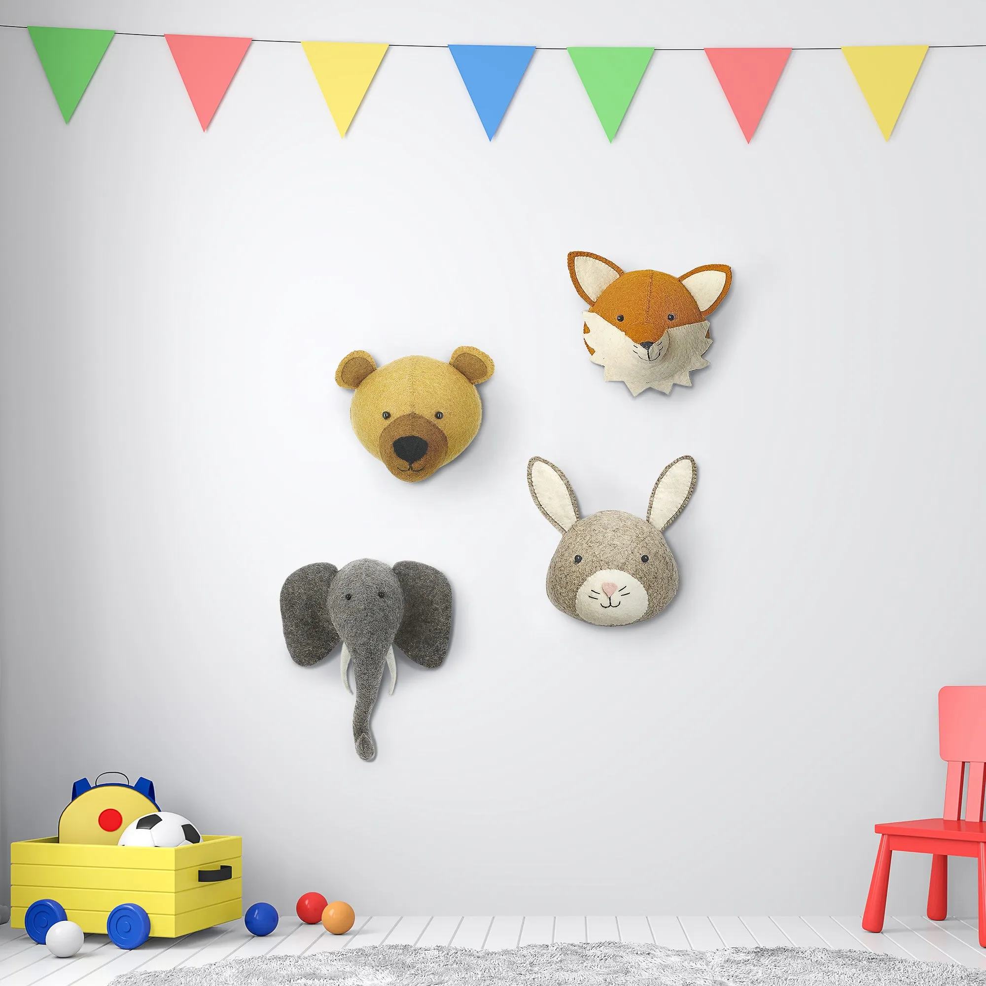 Mini Elephant Head Wall Mount
