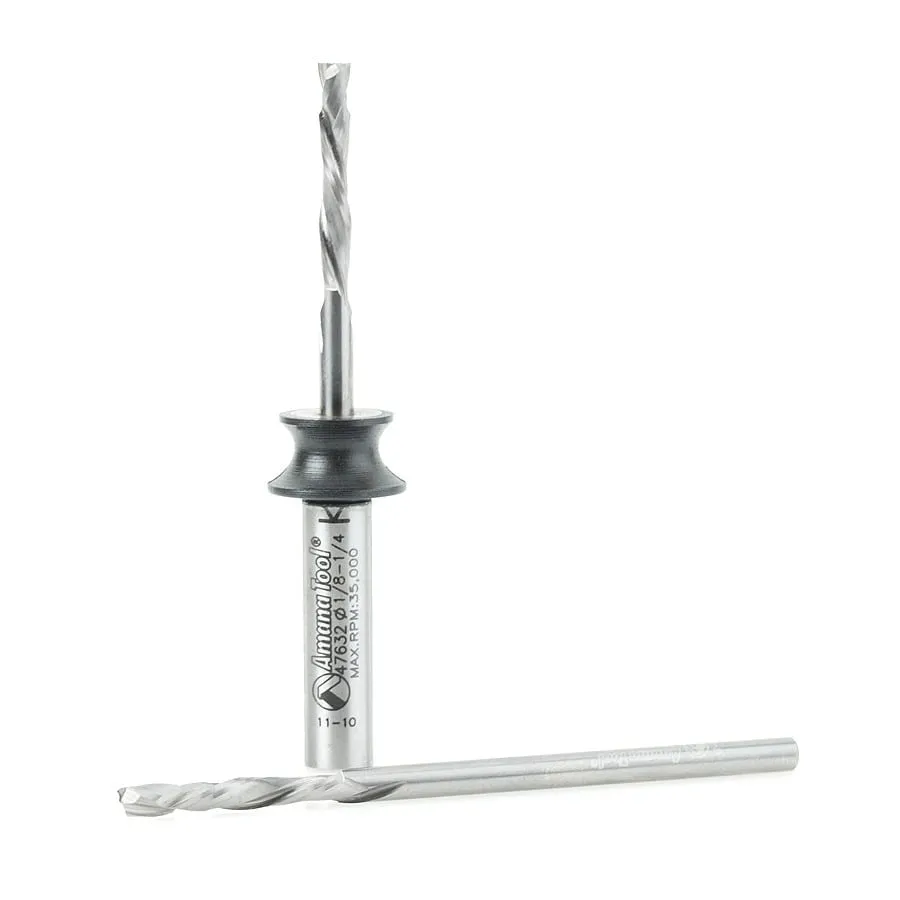 Miniature Compression Router Bit | 1⁄8 Dia x 13⁄16 x 1⁄4" Shank 3 Piece Set | 46184 | 738685999844