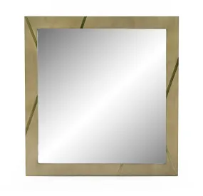 Modrest Nixa - Modern Birch   Brushed Bronze Mirror