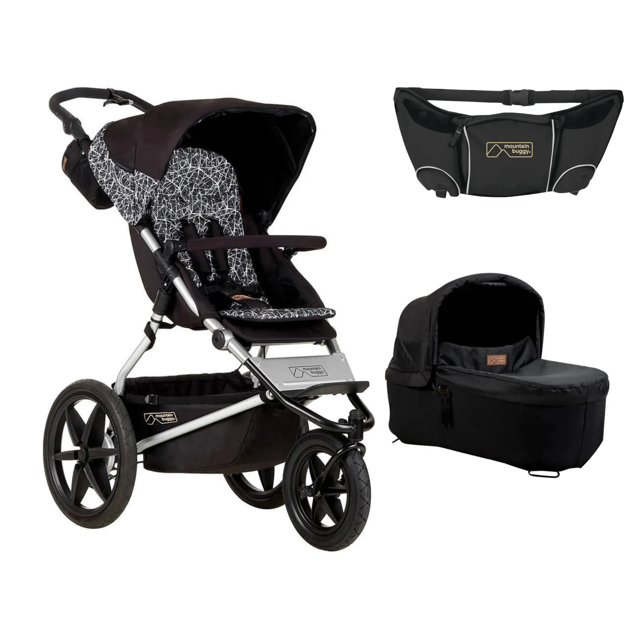 Mountain Buggy Terrain   Carry Cot FREE buggy pouch