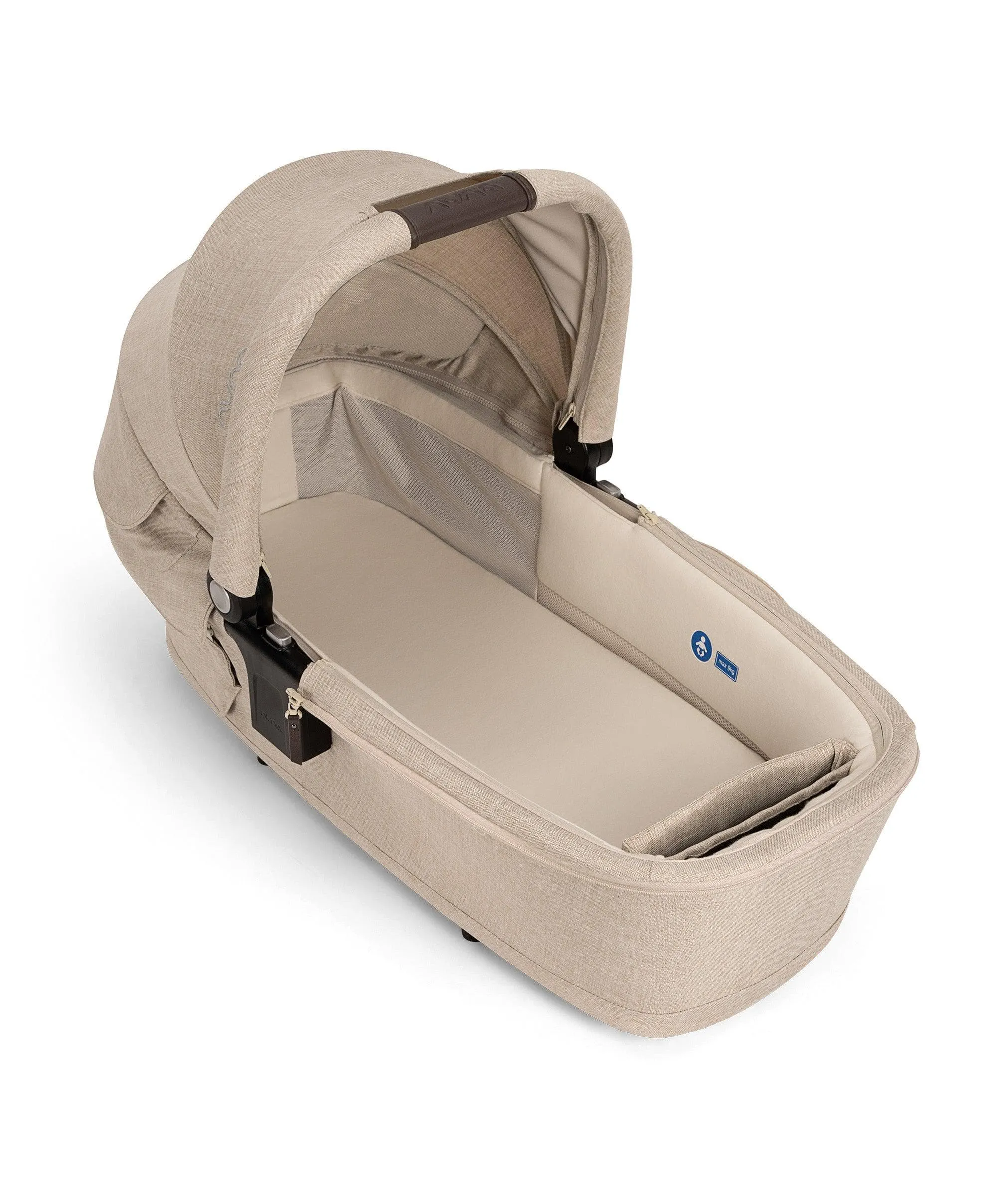 Nuna Triv Next Pushchair 4 Piece Travel Bundle with PIPA Next Car Seat & Base - Biscotti