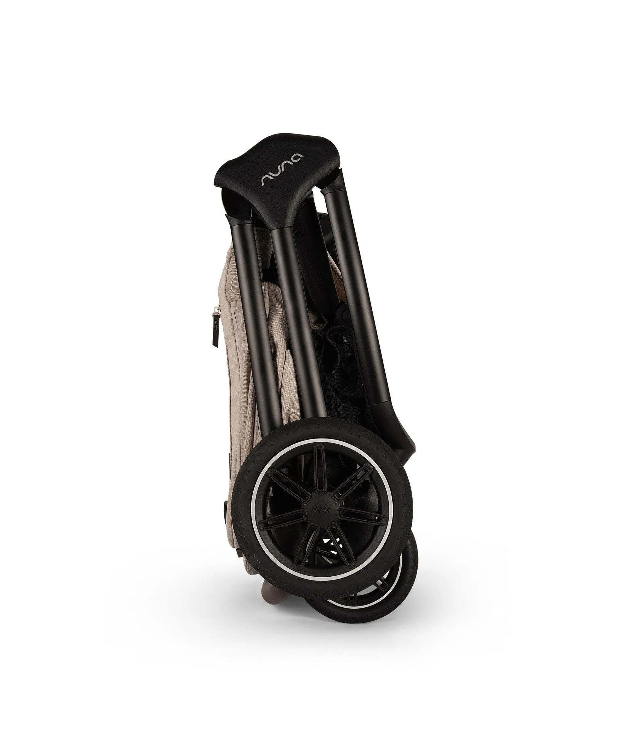 Nuna Triv Next Pushchair 4 Piece Travel Bundle with PIPA Next Car Seat & Base - Biscotti