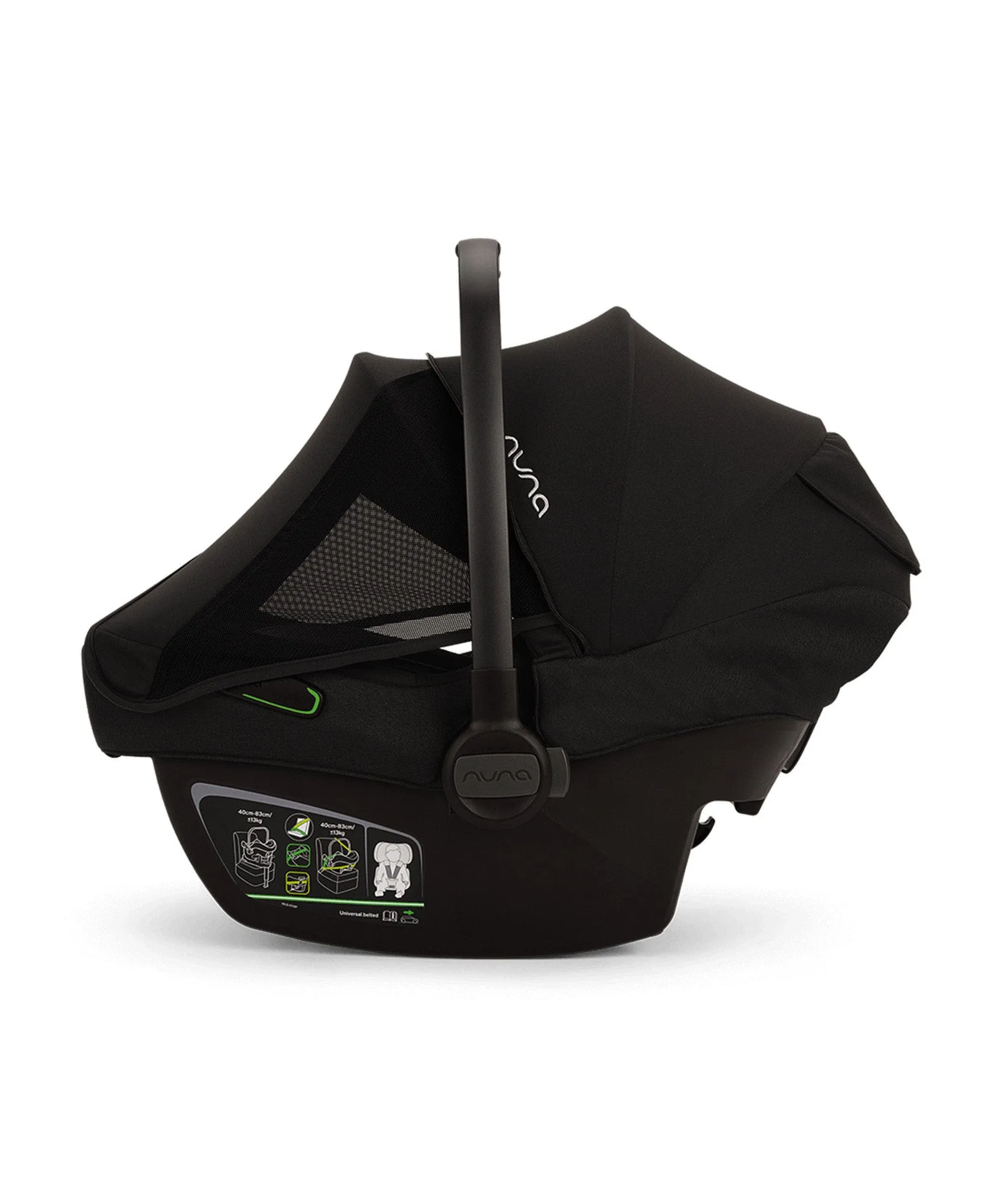 Nuna Triv Next Pushchair 4 Piece Travel Bundle with PIPA Next Car Seat & Base - Biscotti