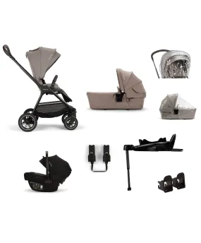 Nuna Triv Next Pushchair 4 Piece Travel Bundle with PIPA Next Car Seat & Base - Cedar