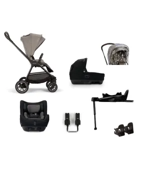 Nuna Triv Next Pushchair 4 Piece Travel Bundle with TODL Next Car Seat & Base - Cedar