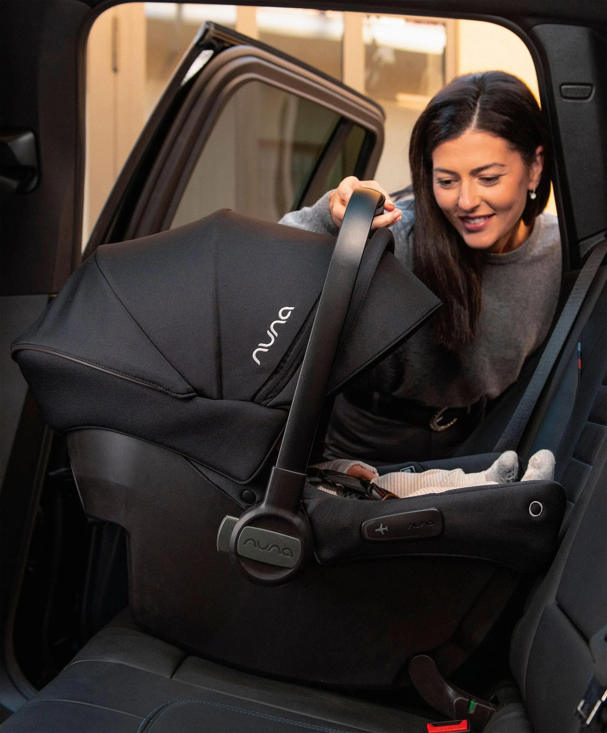 Nuna TRIV Next Urbn Pushchair Bundle with PIPA Urbn Car Seat & LYTL Carrycot (7 Pieces) - Biscotti