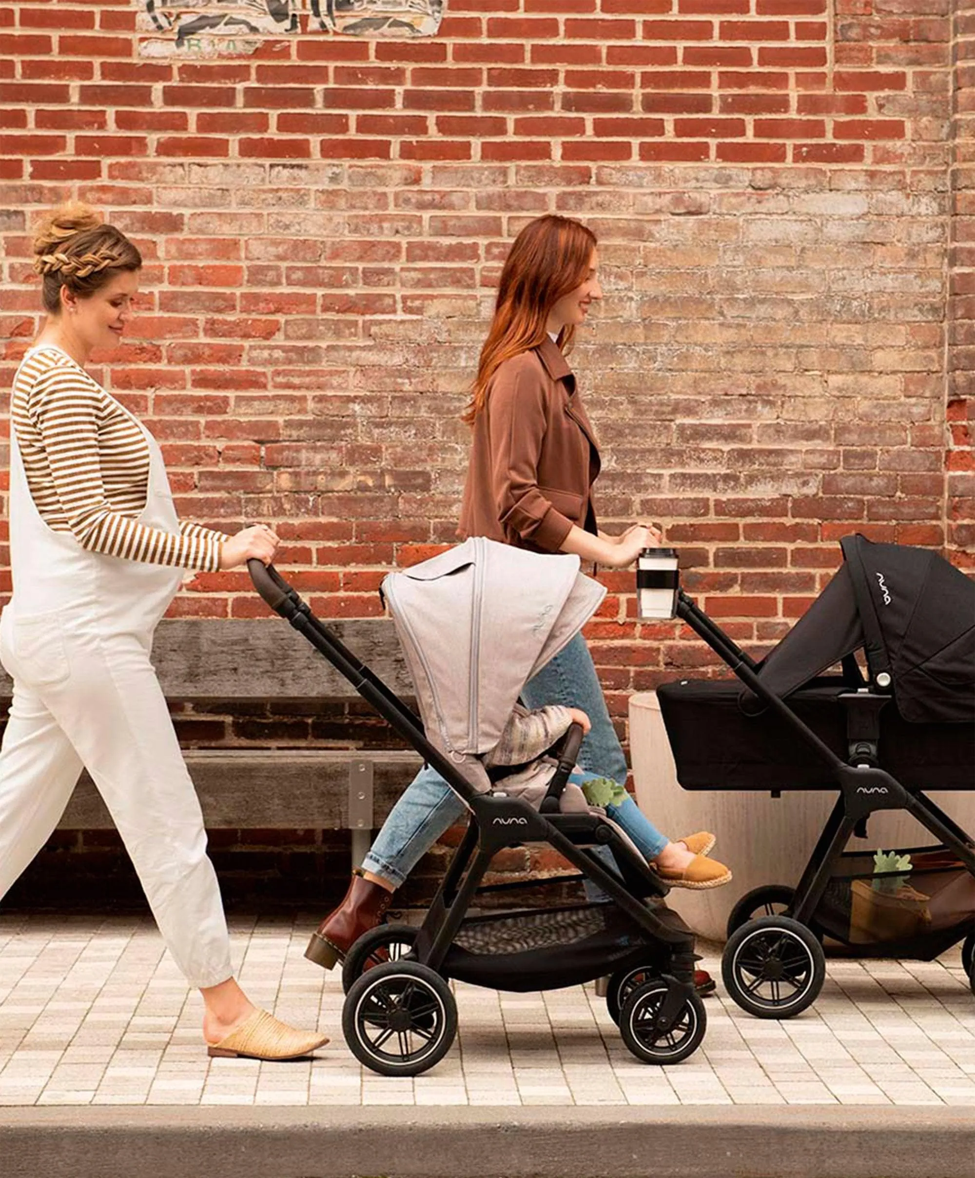 Nuna TRIV Next Urbn Pushchair Bundle with PIPA Urbn Car Seat & LYTL Carrycot (7 Pieces) - Biscotti
