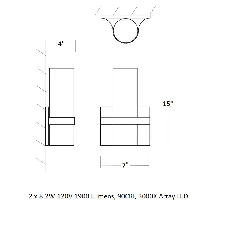 Olio 2-Light Wall Sconce