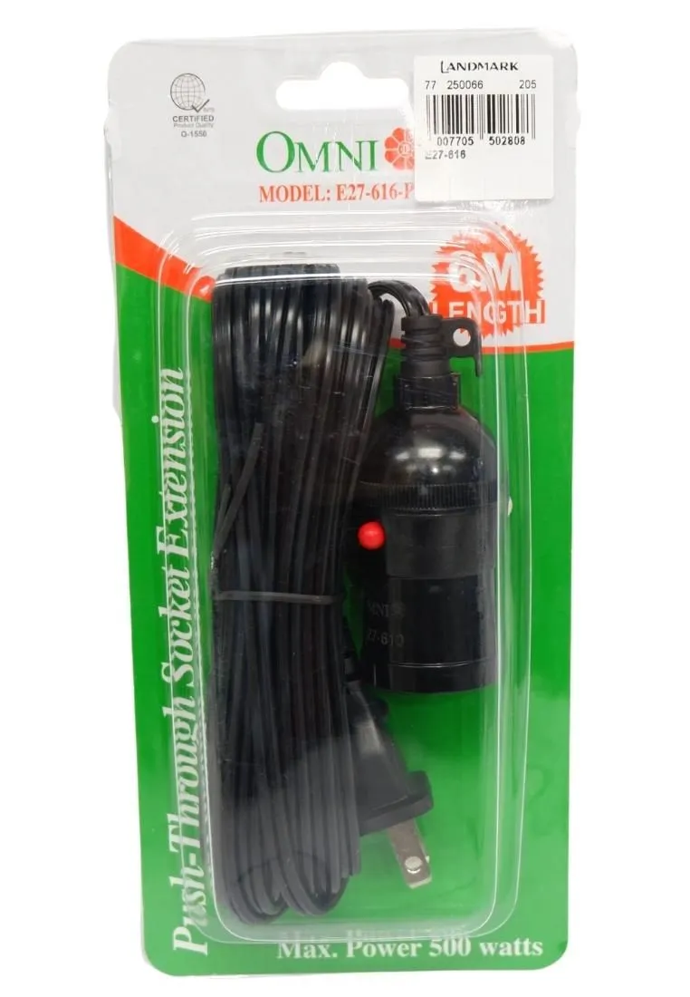 Omni Push Through Socket Extension 6M