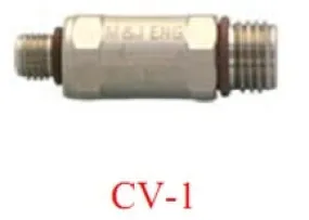 OmniSwivel Check Valve 9/16"-18M TO 3/8"-24M 1lb Spring