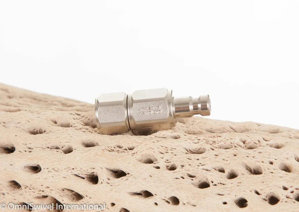 OmniSwivel Q.D Male To 3/8-24" Female check Valve