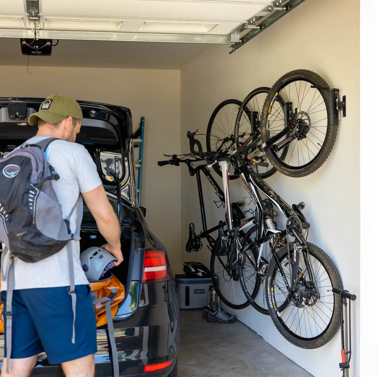 OUTLET | Swivel Mount Bike Storage Rack | Garage Wall Hook | Deep Water