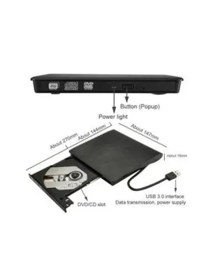 Pop-Up Mobile USB DVD-RW External Drive Q-T96