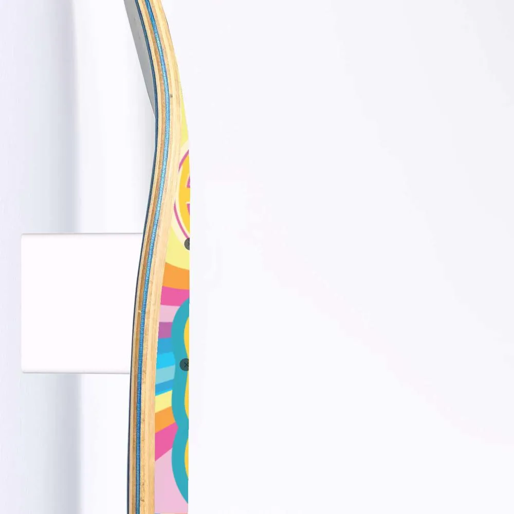 Psychedelic Skateboard Wall Art