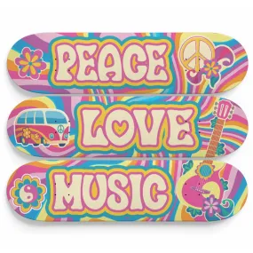 Psychedelic Skateboard Wall Art