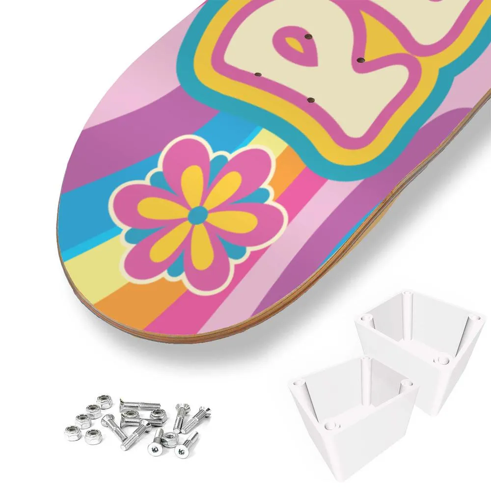 Psychedelic Skateboard Wall Art