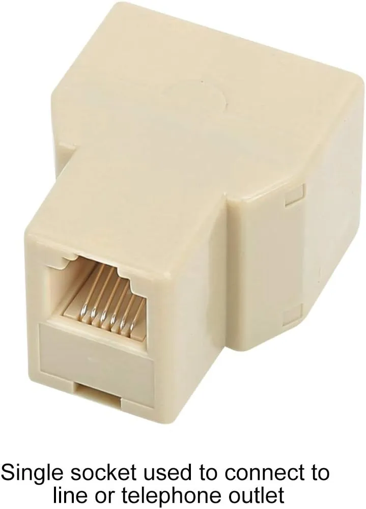 Rj11 Modular Adapter 2 Port