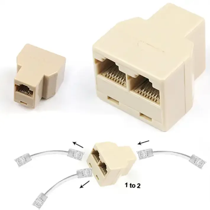 Rj11 Modular Adapter 2 Port