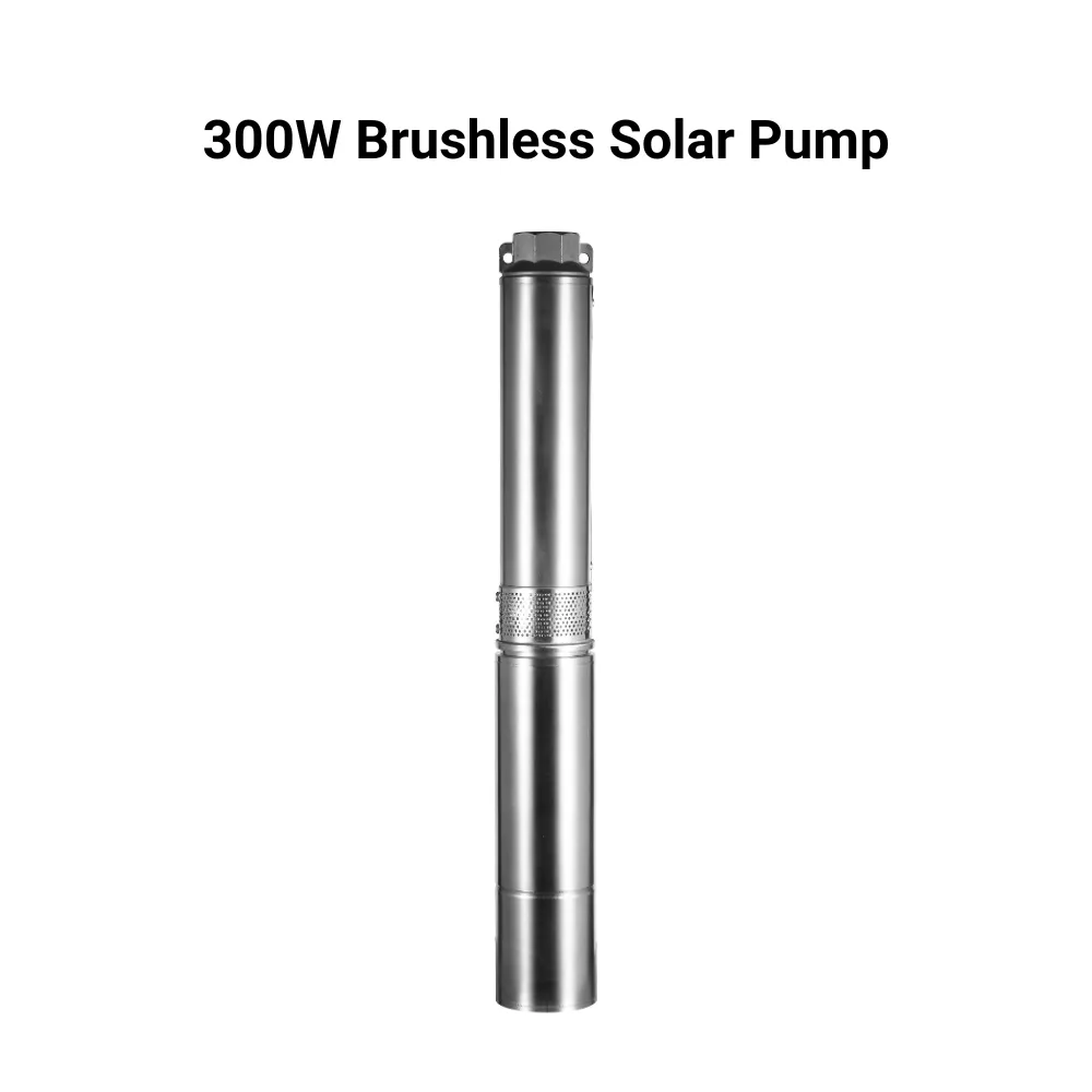Rocksolar 20-48V 0.4HP Solar DC Brushless Submersible Pump with Built in Controller