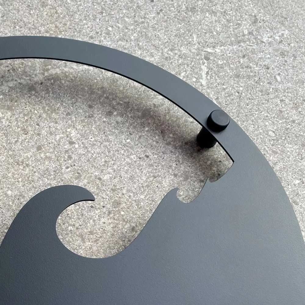 Small Wave - With Stand Off Mounts - BLACK