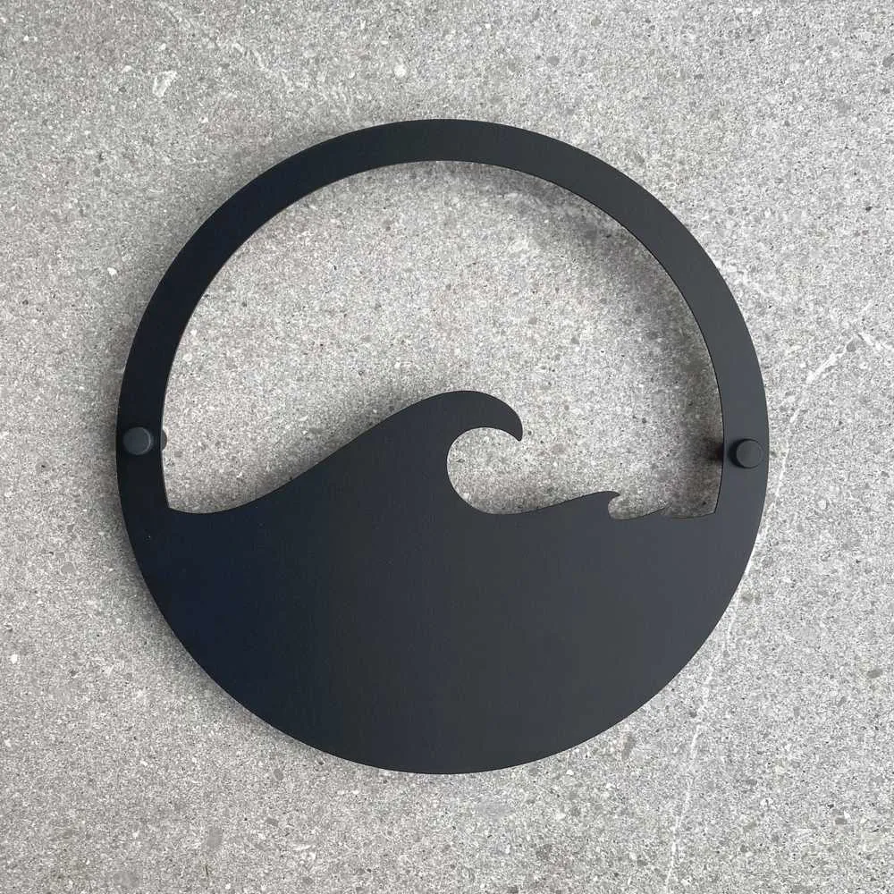 Small Wave - With Stand Off Mounts - BLACK