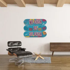 Spanish Saying Skateboard Wall Art